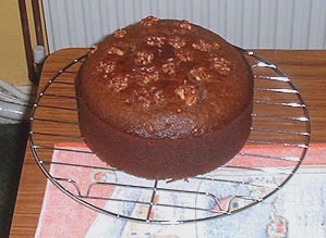 Home-made ginger cake
