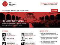 Screenshot of New Adventures In Web Design Conference 2011 website