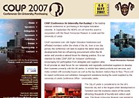 COUP 2007 Website